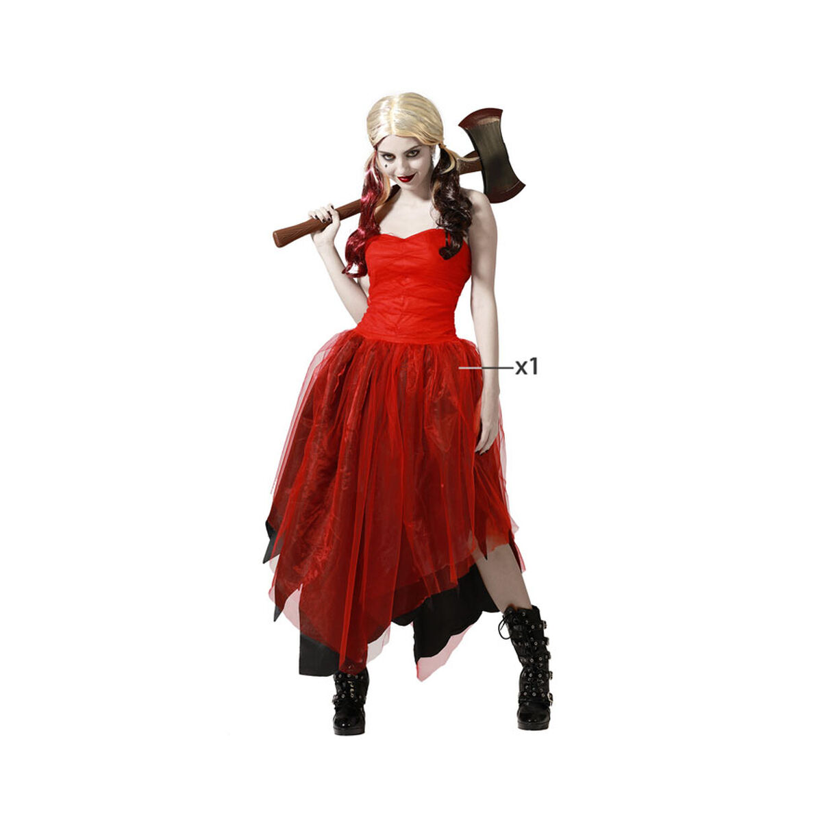 Costume per Adulti Arlecchino Sanguinario 5 S1135039_3