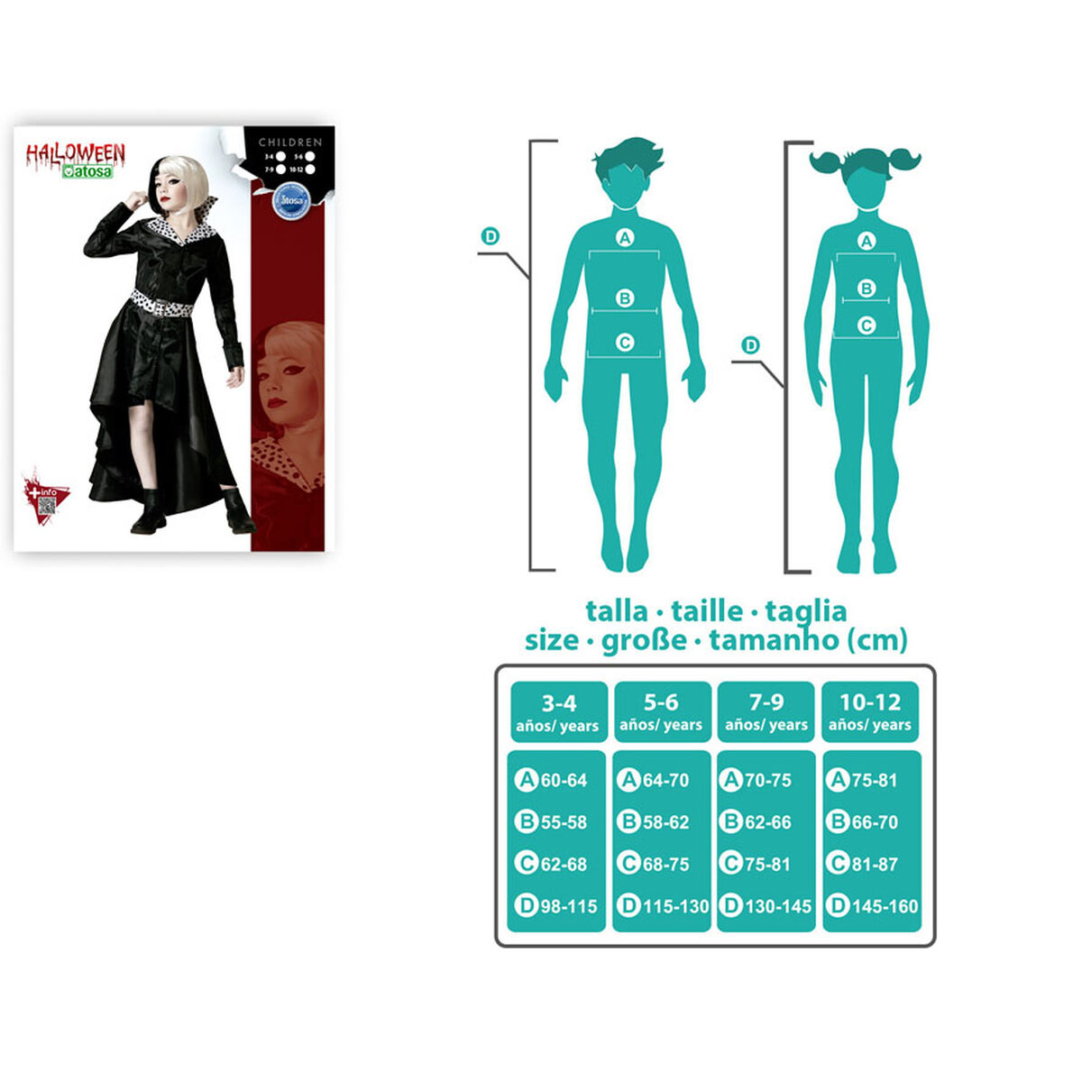 Costume per Bambini Regina Malvagia 5 S1135841_3