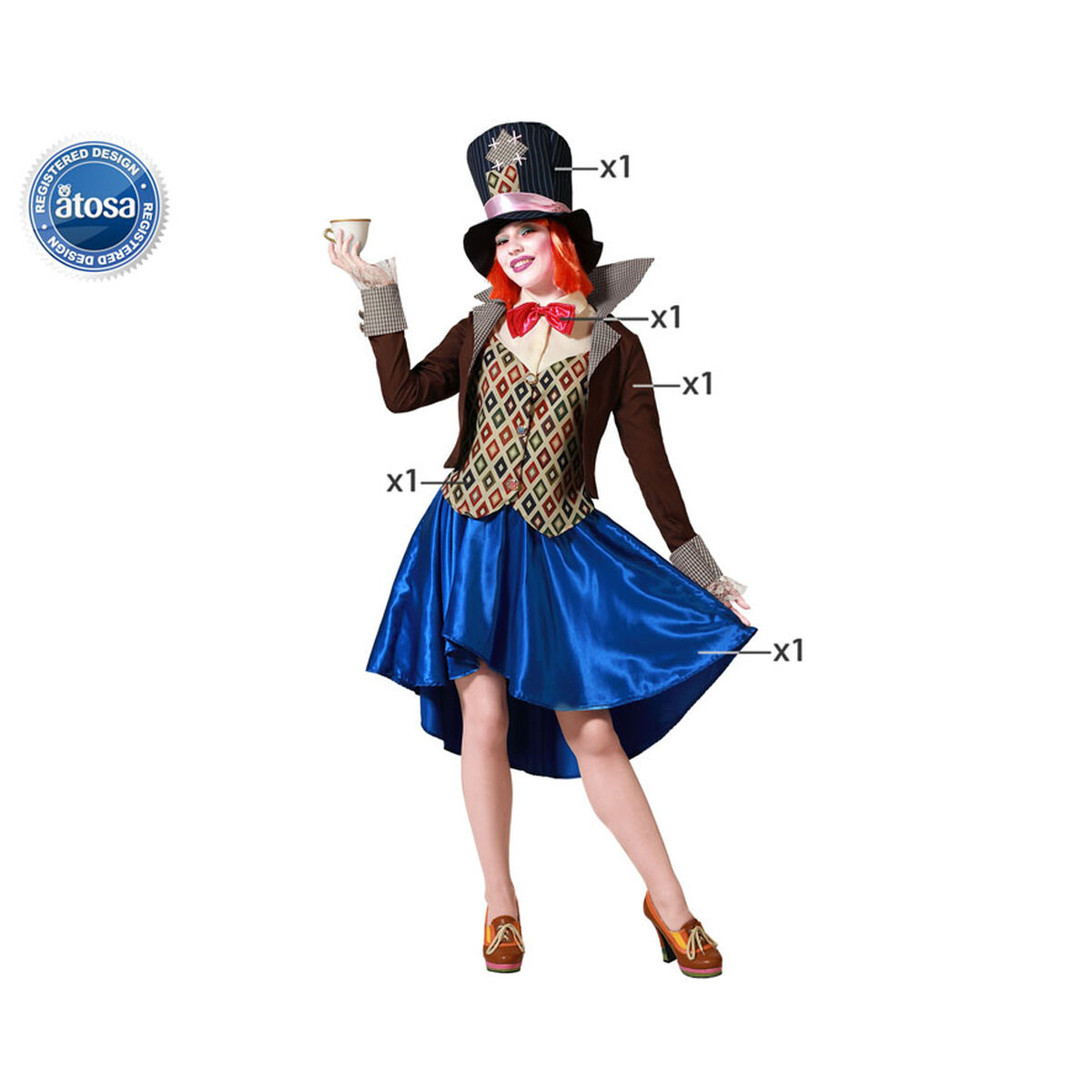 Costume per Adulti Cappellaia Matta 3 S1135815_1