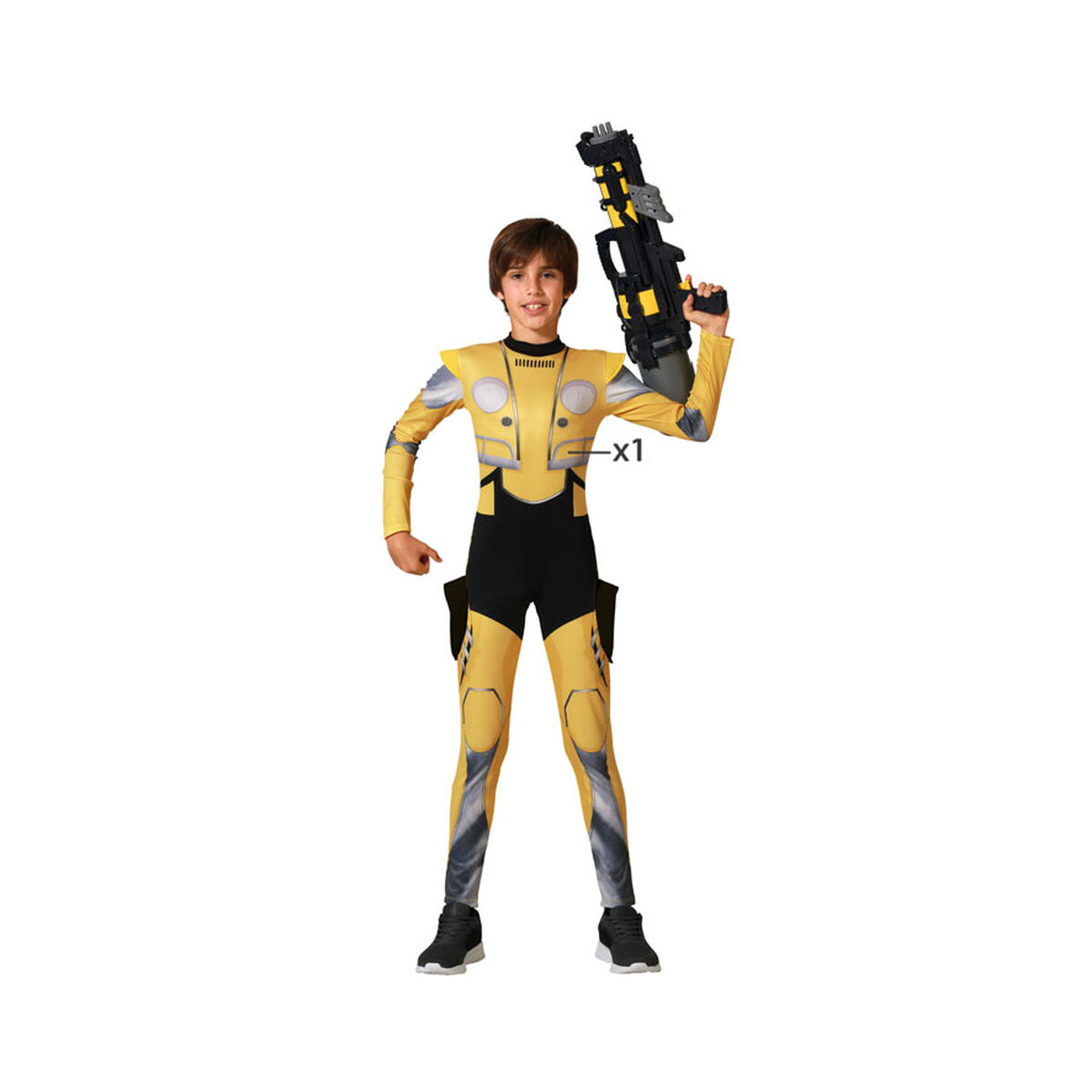 Costume per Bambini Robot Giallo 2 S1135821_0