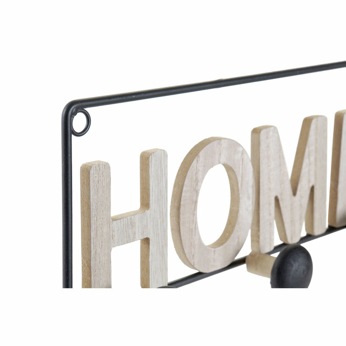 Appendiabiti da parete DKD Home Decor Ferro Legno MDF Loft (45 x 5 x 14 cm) 3 S3021385_1