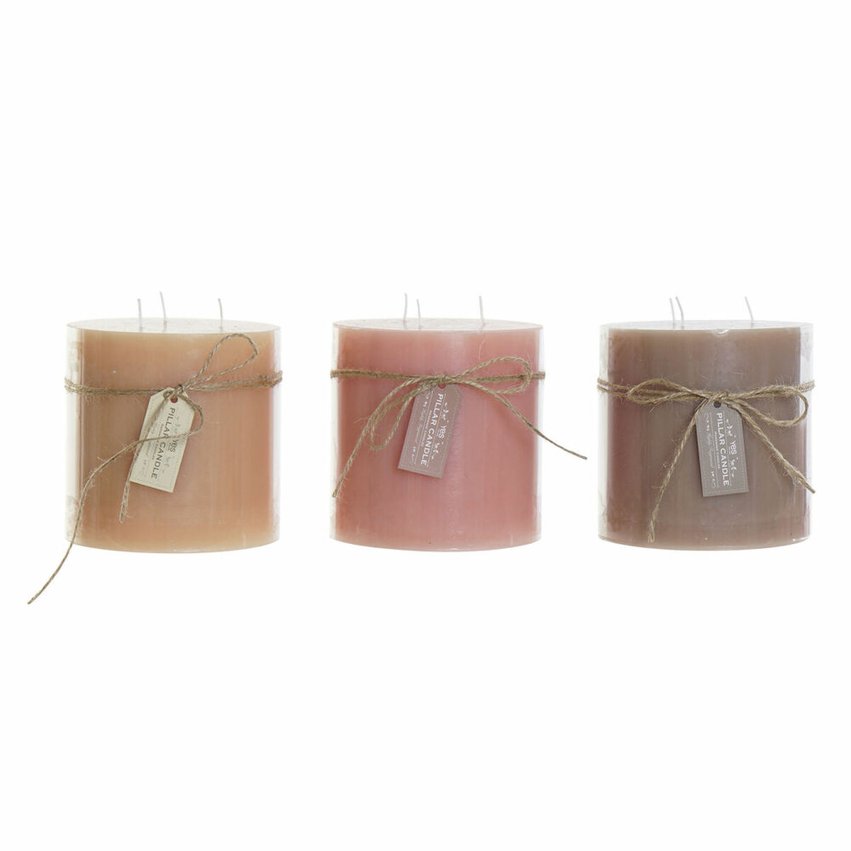 Candela DKD Home Decor (3 pcs) (12 x 12 x 12 cm) 2 S3027558_0