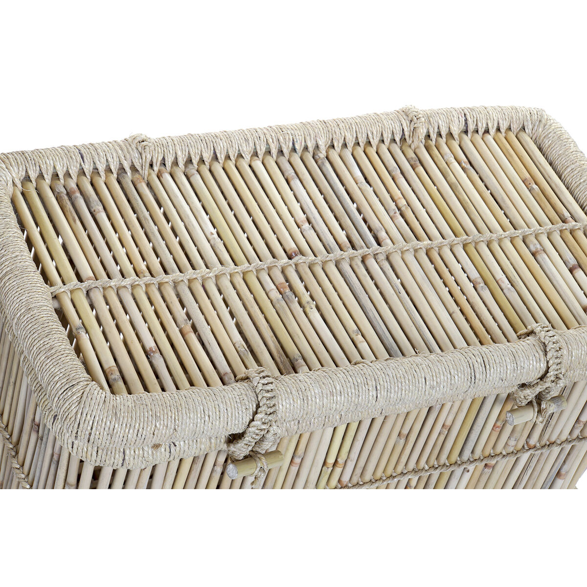 Set di Bauli DKD Home Decor 74 x 46 x 46 cm Corda Bambù 4 S3052555_2