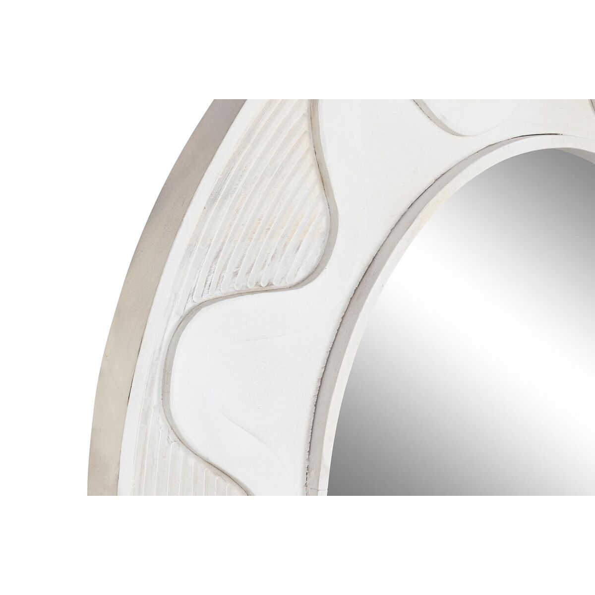 Specchio da parete DKD Home Decor Bianco 3 V3402095_1