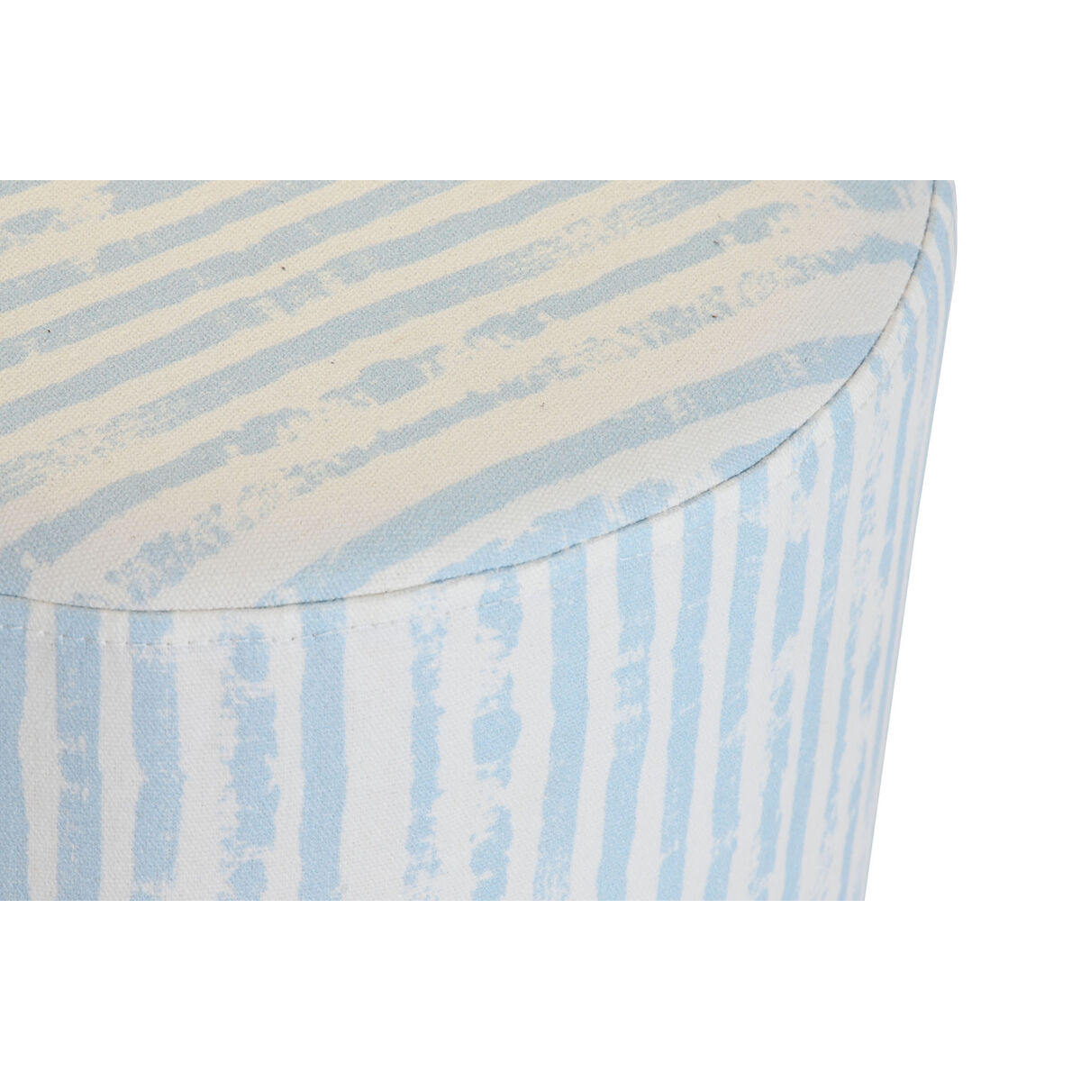 Poggiapiedi DKD Home Decor Azzurro Bianco Metallo Righe Mediterraneo 34 x 34 x 40 cm 4 S3042321_2