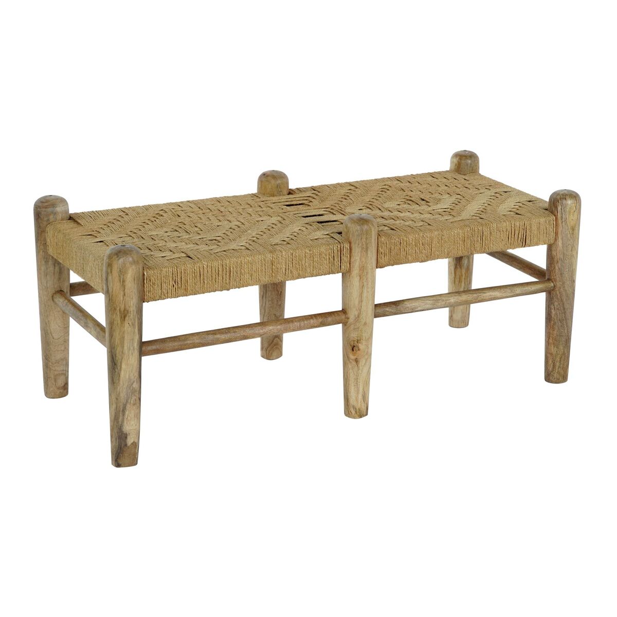 Panca DKD Home Decor 102 x 47 x 41 cm Rattan Legno di mango 2 S3044263_0