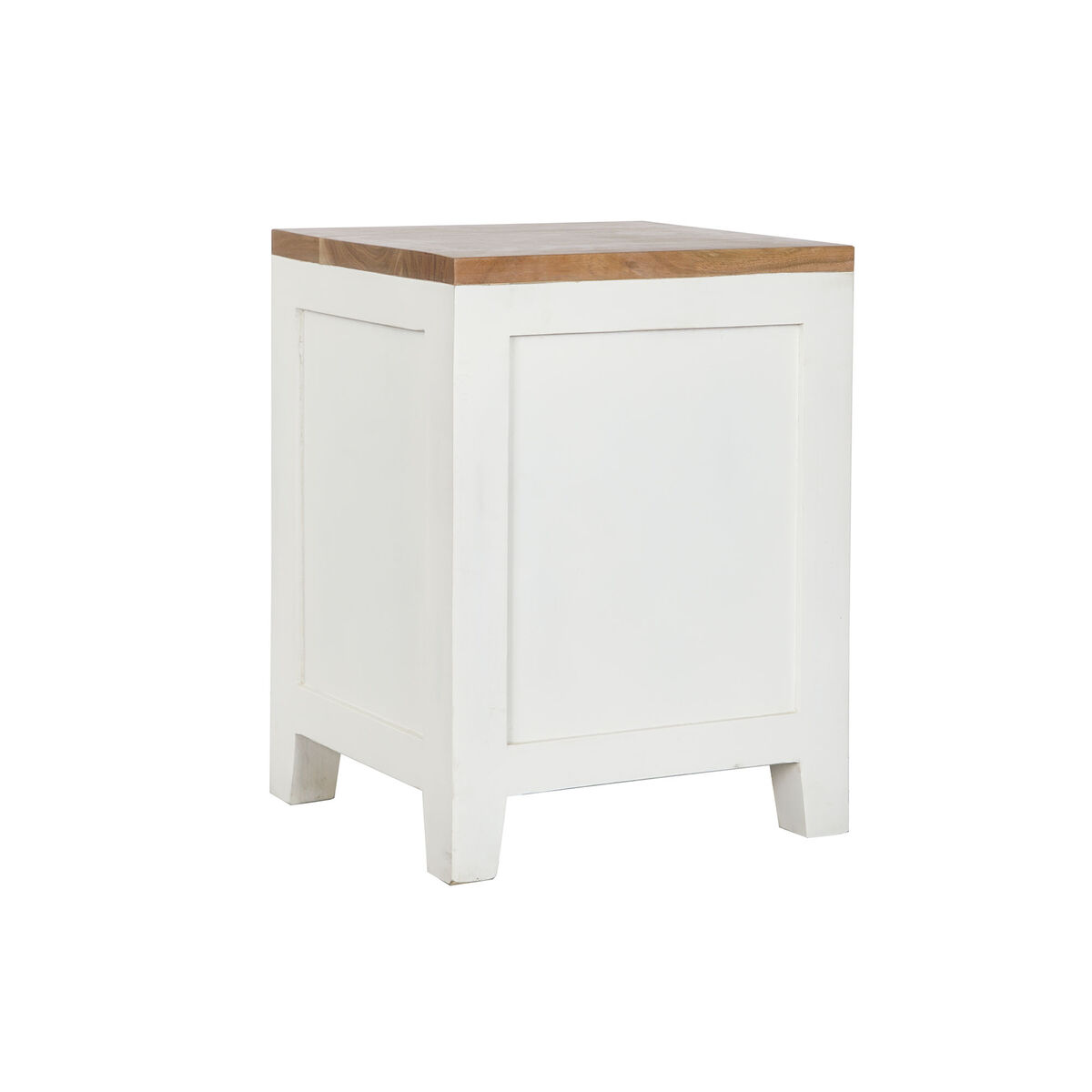 Comodino DKD Home Decor Bianco Marrone Acacia Legno di mango 45 x 40 x 60 cm 7 S3052625_5