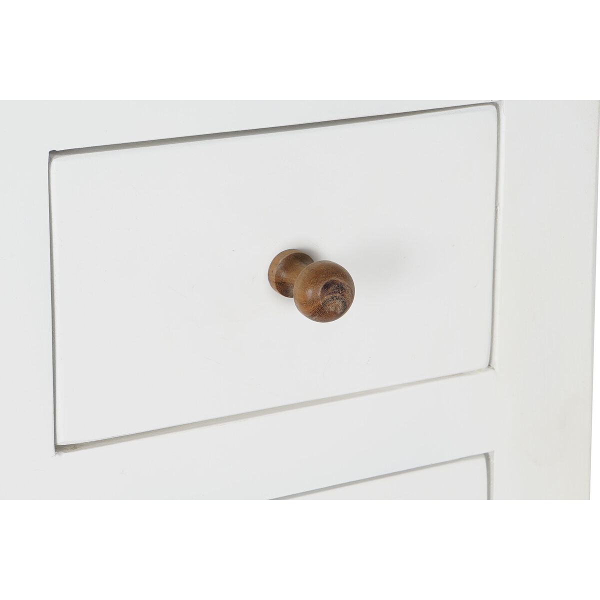 Cassettiera DKD Home Decor Bianco Marrone Acacia Legno di mango Città 110 x 45 x 100 cm 5 S3052626_3