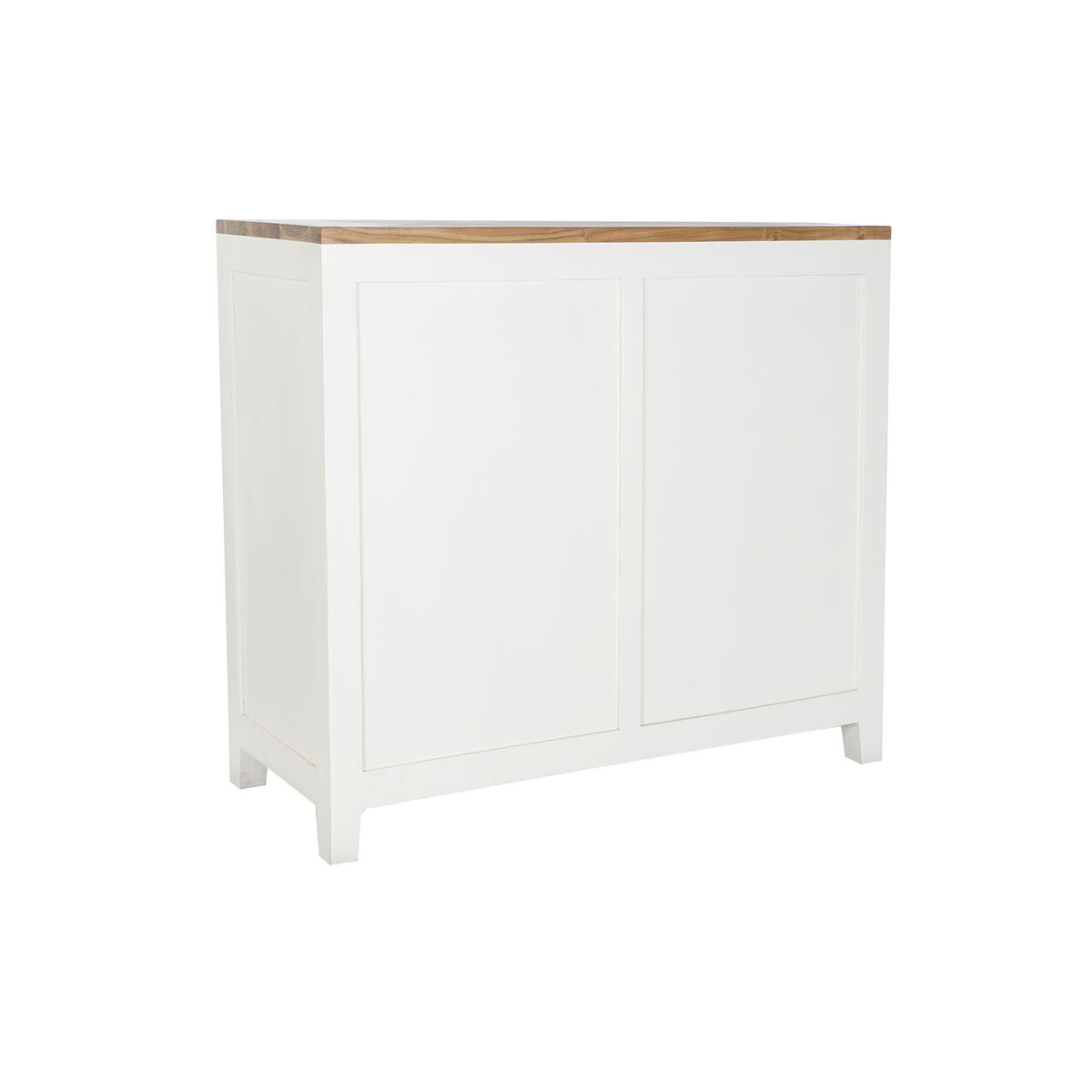 Cassettiera DKD Home Decor Bianco Marrone Acacia Legno di mango Città 110 x 45 x 100 cm 8 S3052626_6