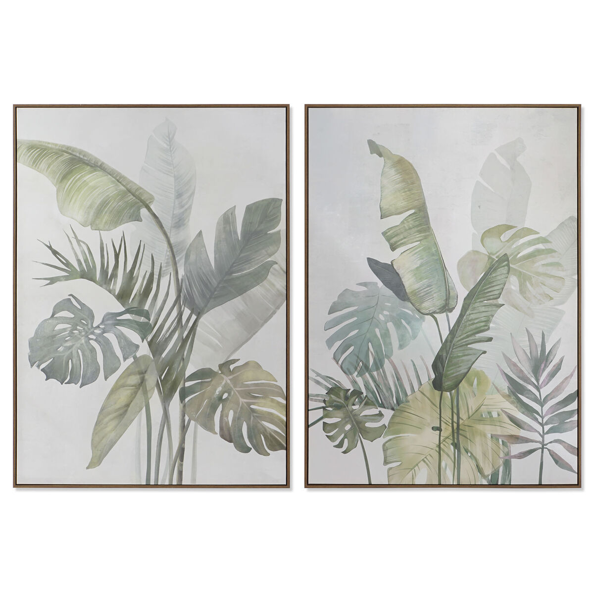 Quadro DKD Home Decor Palme 100 x 4 x 140 cm Tropicale (2 Unità) 2 S3052795_0