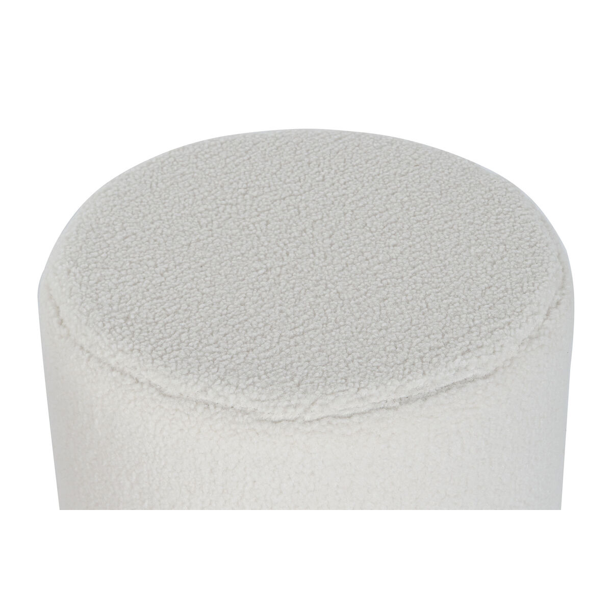 Poggiapiedi DKD Home Decor Bianco Nero Poliestere Legno MDF Scandi 60 x 60 x 45 cm (3 Unità) 3 S3053884_1