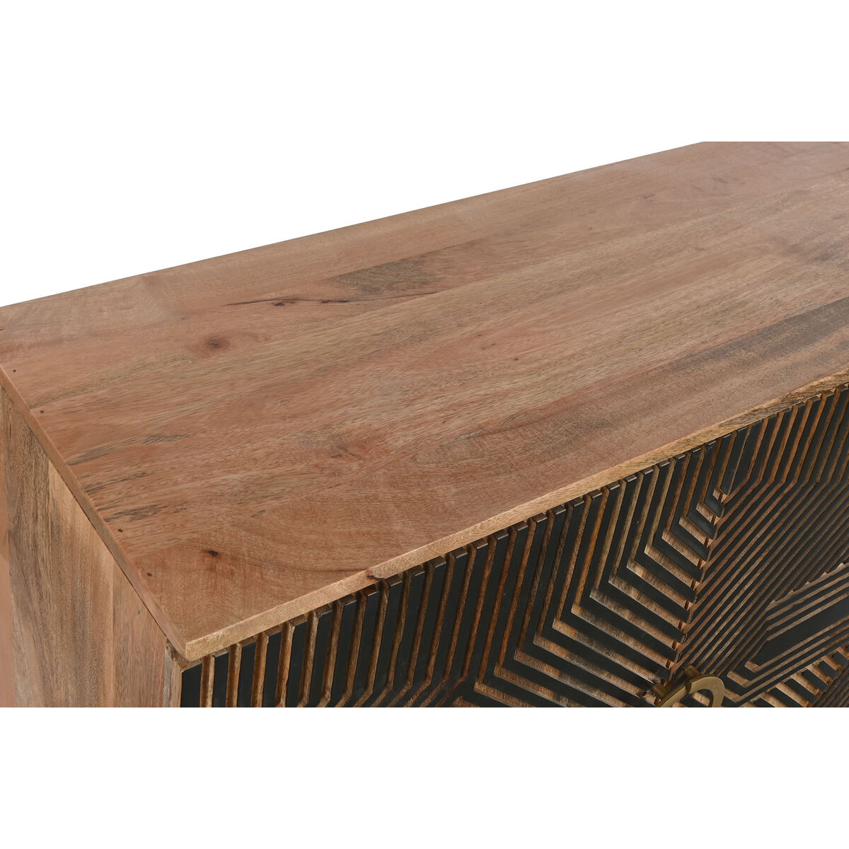 Credenza Home ESPRIT Nero Dorato Naturale Legno 180 x 40 x 80 cm 3 S3053567_1