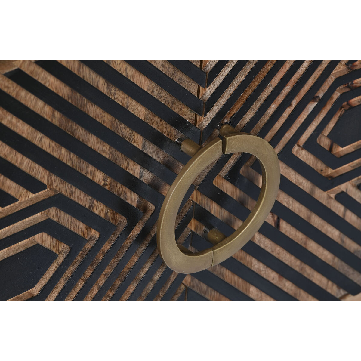 Mobile TV Home ESPRIT Nero Dorato Naturale Legno Legno di mango 180 x 40 x 50 cm 6 S3053568_4