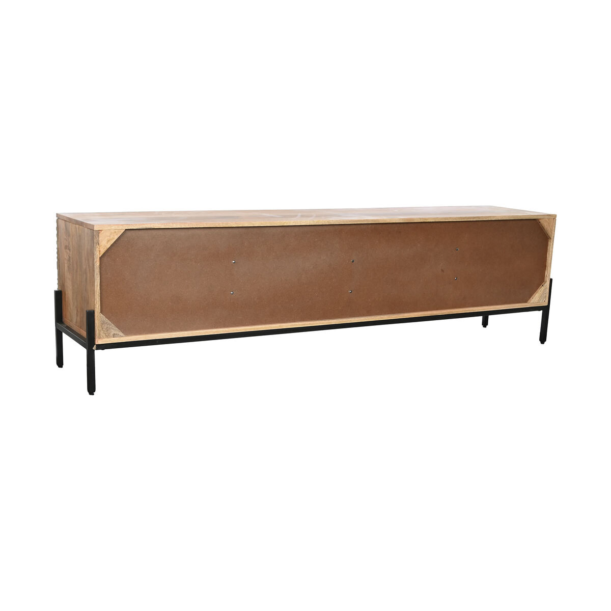 Mobile TV Home ESPRIT Nero Dorato Naturale Legno Legno di mango 180 x 40 x 50 cm 11 S3053568_9