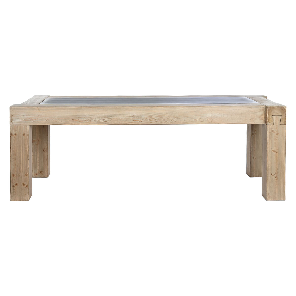 Tavolo da Pranzo Home ESPRIT Naturale Abete Legno MDF 220 x 90 x 76 cm 3 S3053784_1
