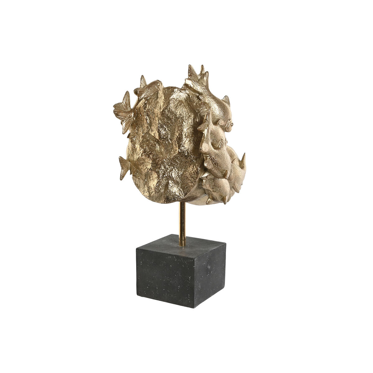 Statua Decorativa Home ESPRIT Nero Dorato Ippopotamo 33 x 21,5 x 45 cm 5 S3054024_3