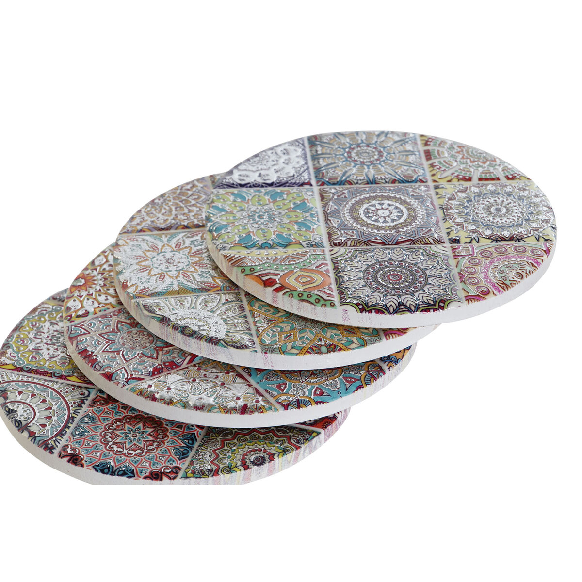 Sottobicchieri Home ESPRIT Sughero Dolomite Mandala Indiano Con rilievo 4 S3053539_2