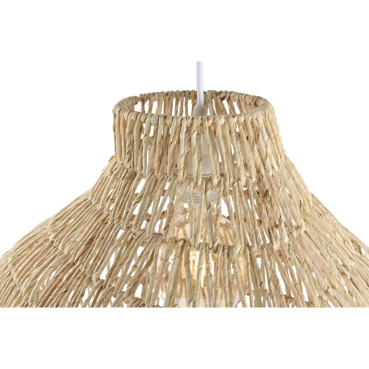 Lampadario Home ESPRIT Marrone Chiaro Metallo Corda 53 x 42 x 32 cm 4 S3055134_2