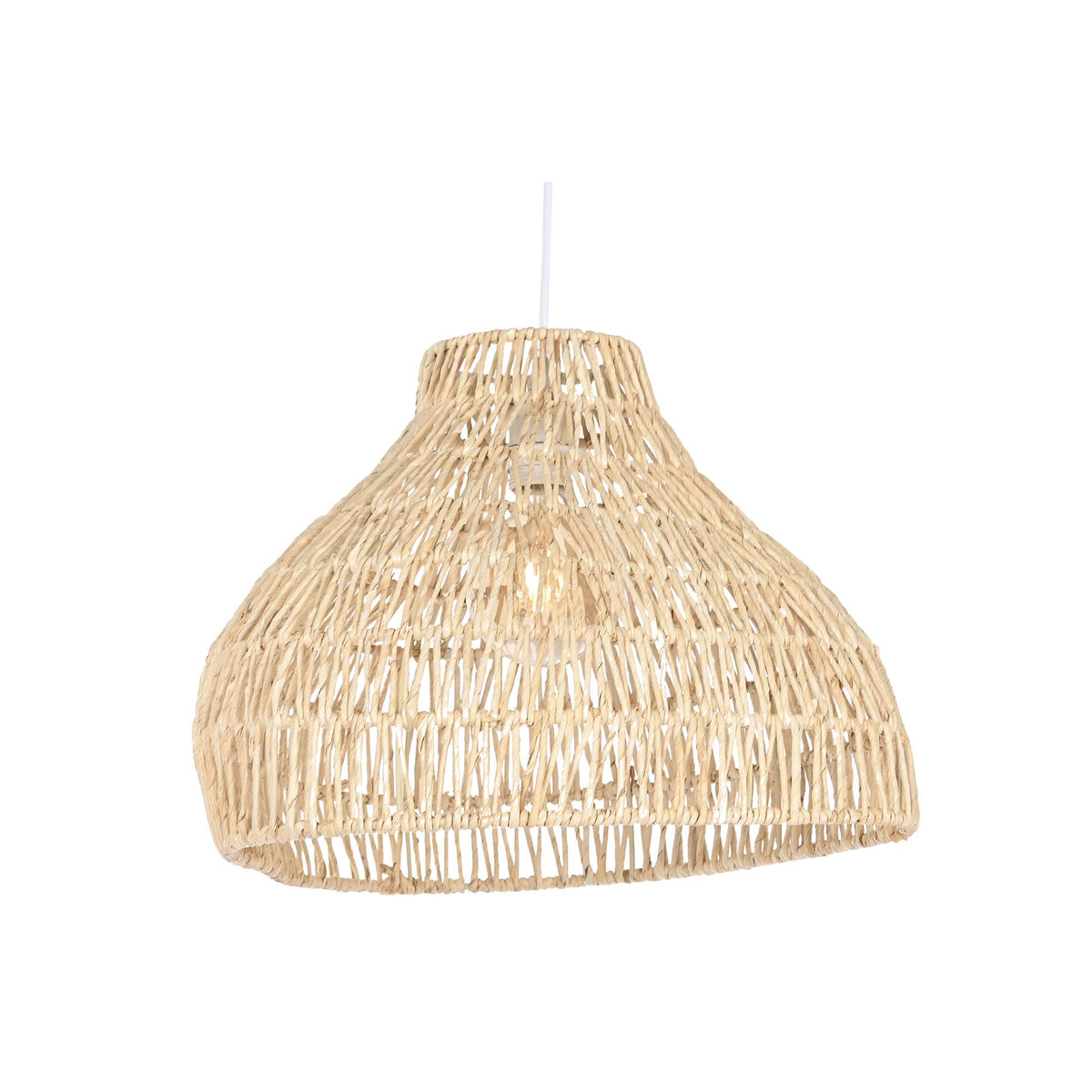 Lampadario Home ESPRIT Marrone Chiaro Metallo Corda 53 x 42 x 32 cm 6 S3055134_4