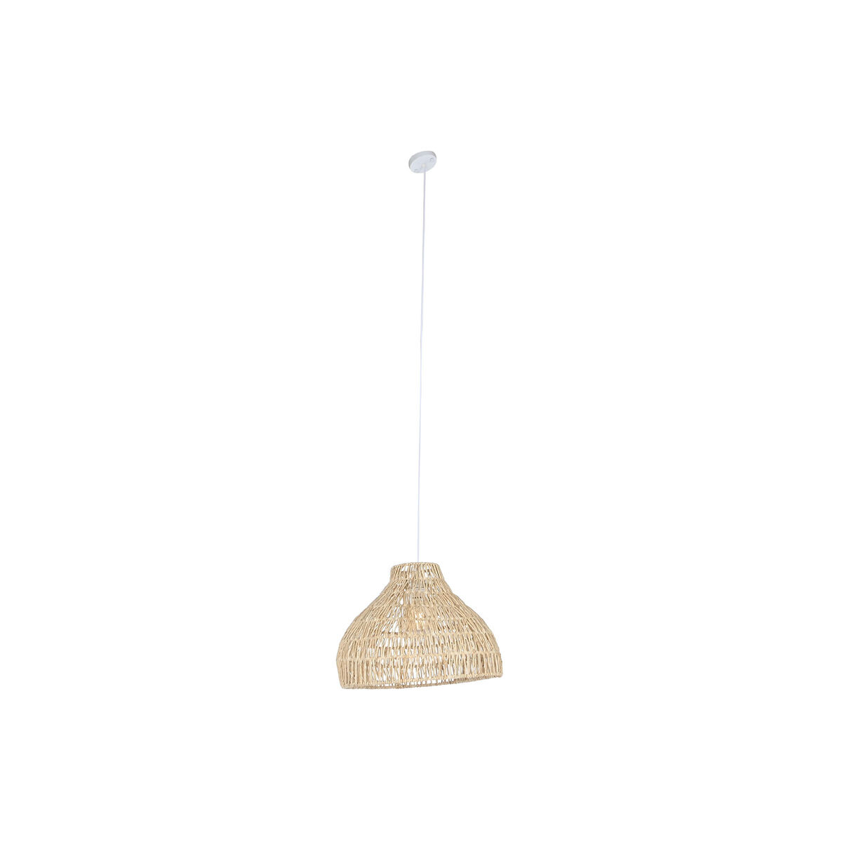 Lampadario Home ESPRIT Marrone Chiaro Metallo Corda 53 x 42 x 32 cm 2 S3055134_0