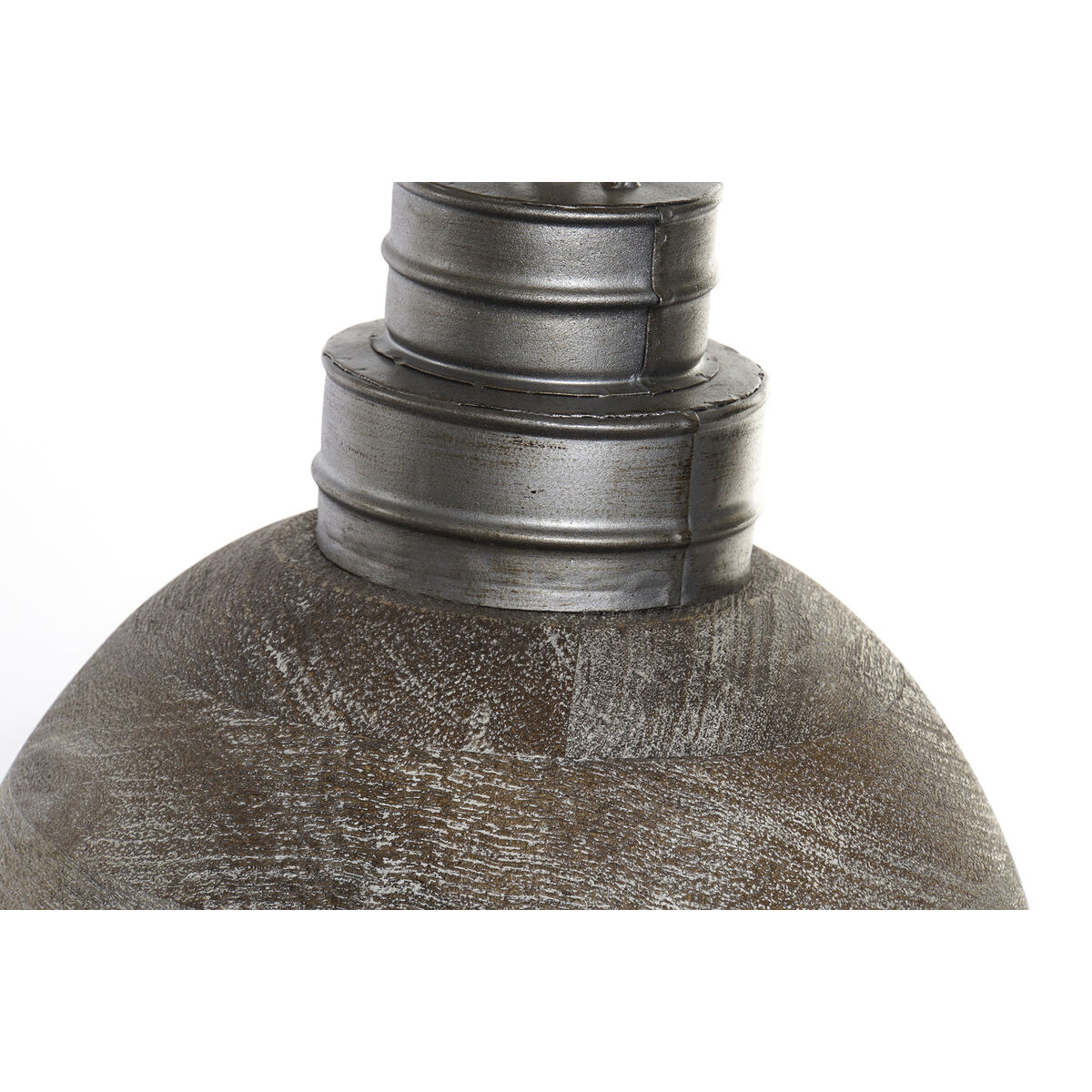 Lampadario Home ESPRIT Metallo Legno di mango 25 W 29 x 29 x 28 cm 4 S3053695_2