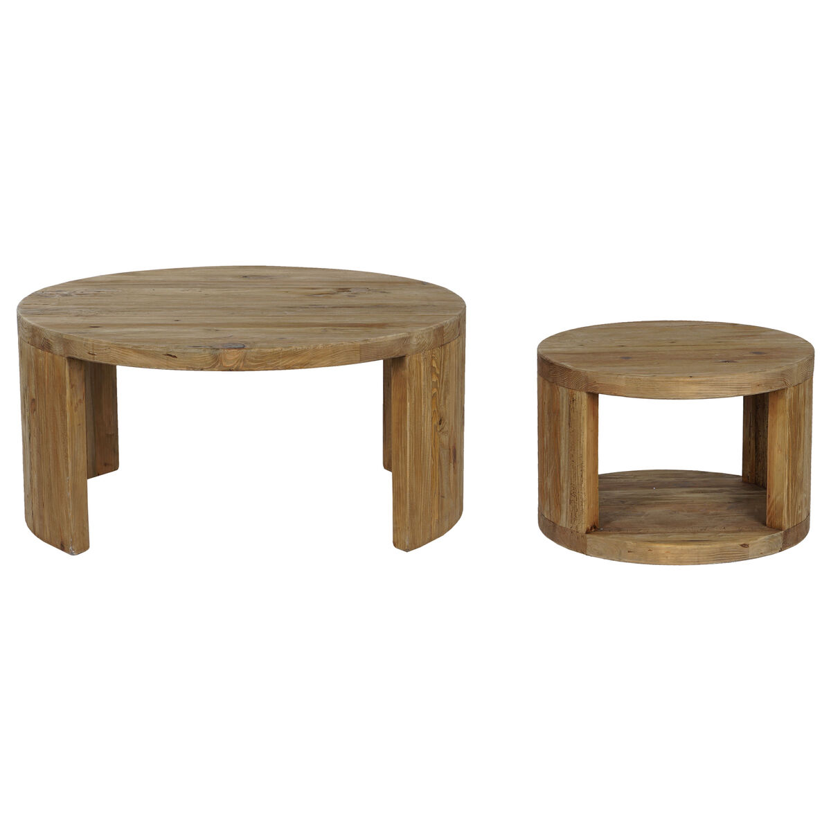Set di 2 tavoli Home ESPRIT Legno 99 x 99 x 48 cm 4 S3054543_2