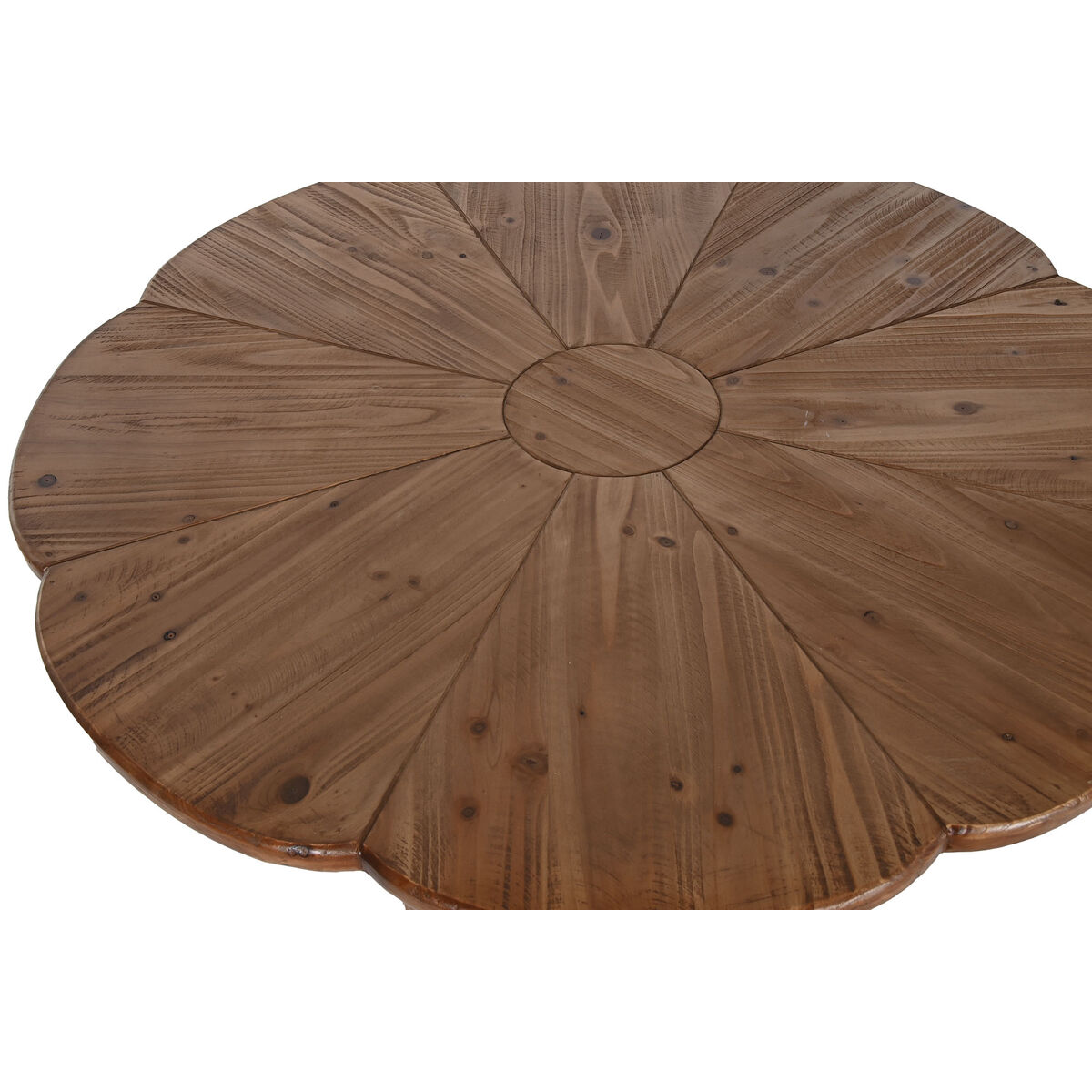 Tavolo da Pranzo Home ESPRIT Naturale Legno 100 x 100 x 77 cm 3 S3056657_1
