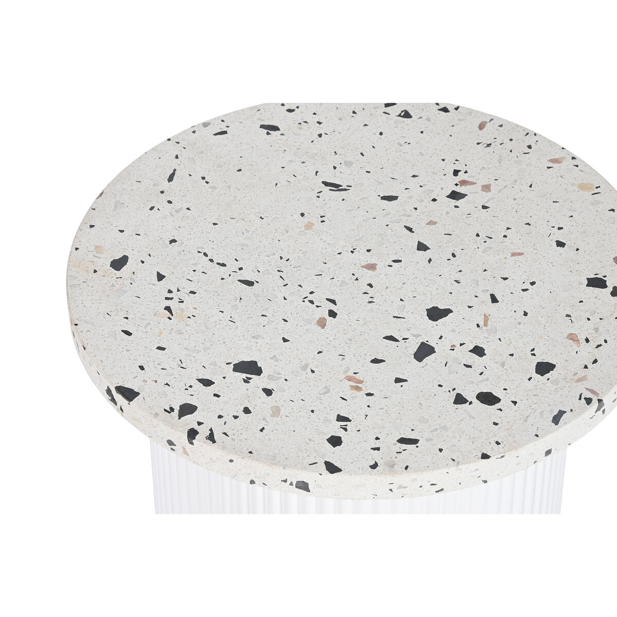 Tavolo aggiuntivo Home ESPRIT Bianco Legno MDF Terrazzo 40 x 40 x 37,5 cm 3 S3057495_1