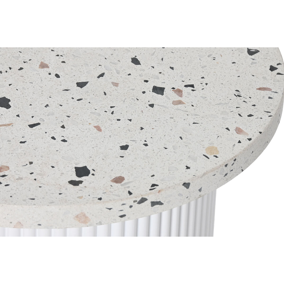 Tavolo aggiuntivo Home ESPRIT Bianco Legno MDF Terrazzo 40 x 40 x 37,5 cm 4 S3057495_2