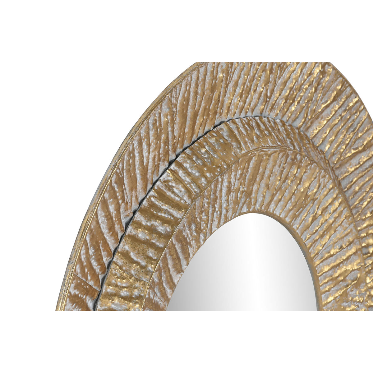 Specchio da parete Home ESPRIT Dorato Metallo Cristallo Moderno 78 x 4,5 x 78 cm 3 S3056866_1