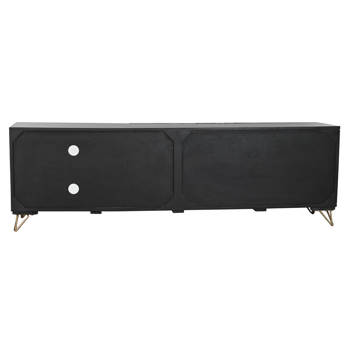 Mobile TV Home ESPRIT Nero Metallo Legno di mango 160 x 40 x 50 cm 3 S3057386_1