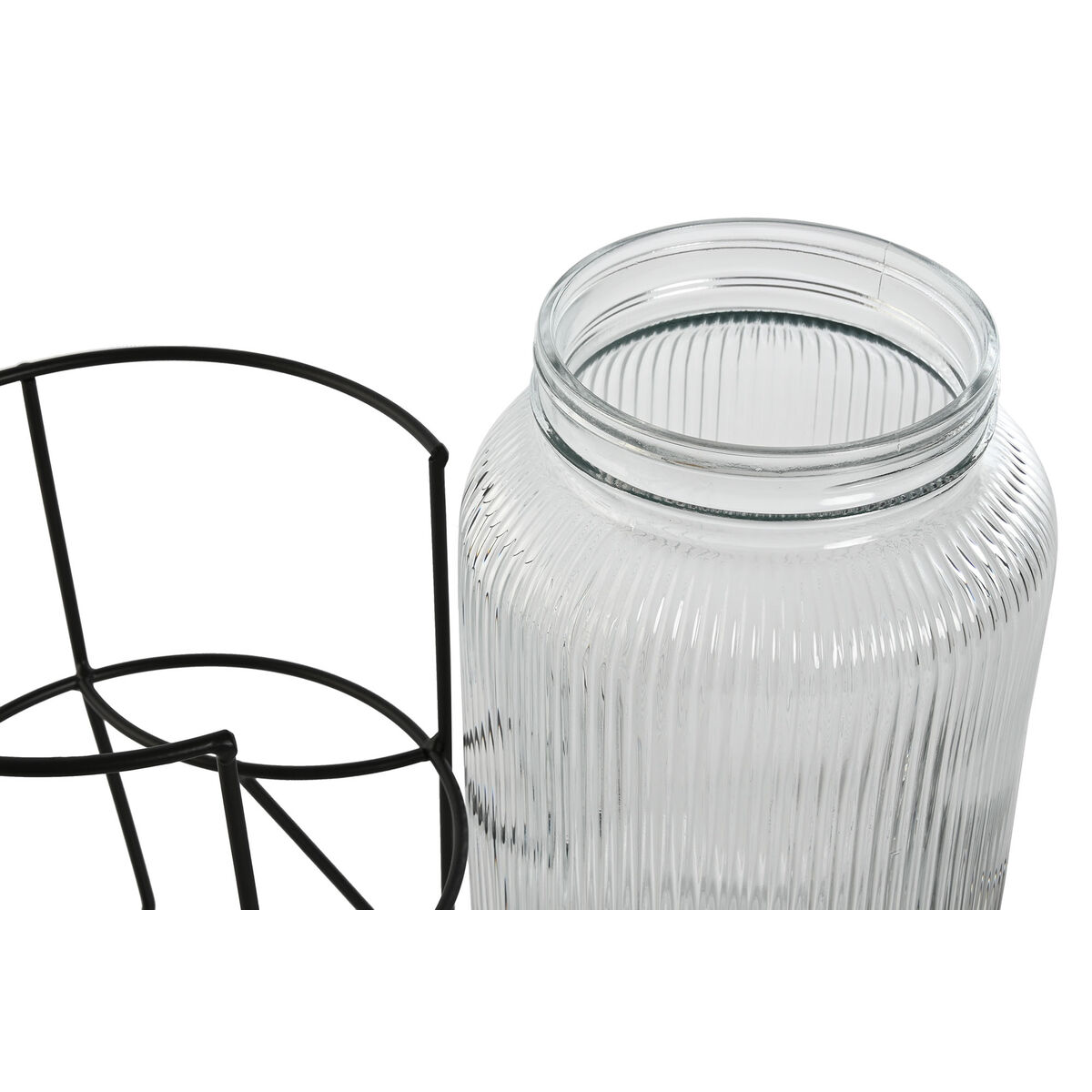 Dispenser di Acqua Home ESPRIT Nero Metallo Silicone Cristallo ABS 5 L 19,6 x 23,5 x 40,5 cm 5 S3059502_3