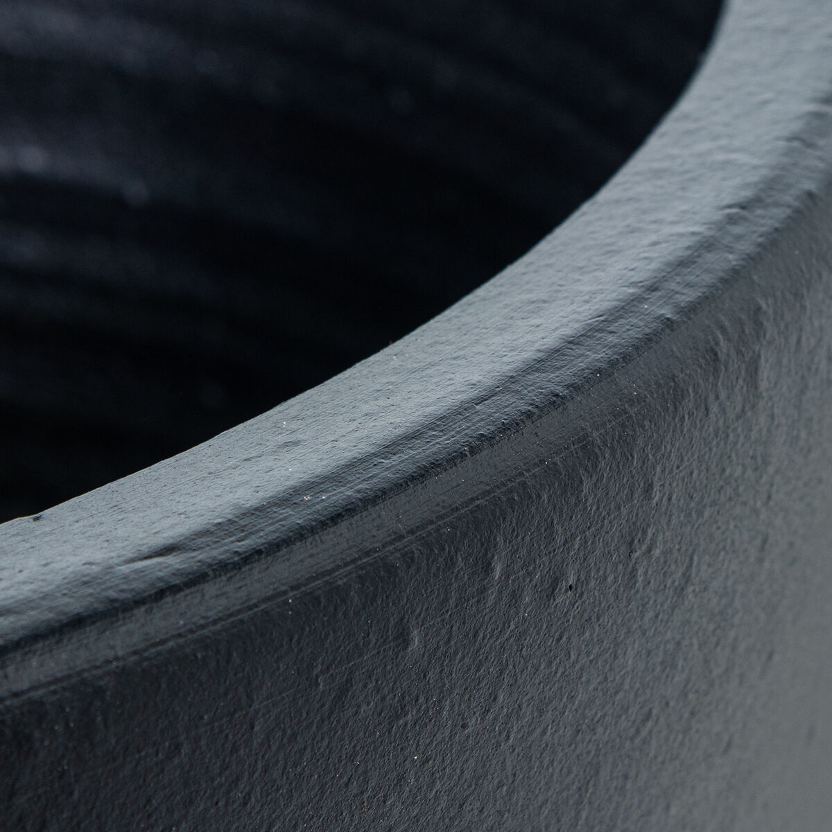 Vaso Alexandra House Living Nero Ceramica 40 x 72 cm 4 D1627206_2