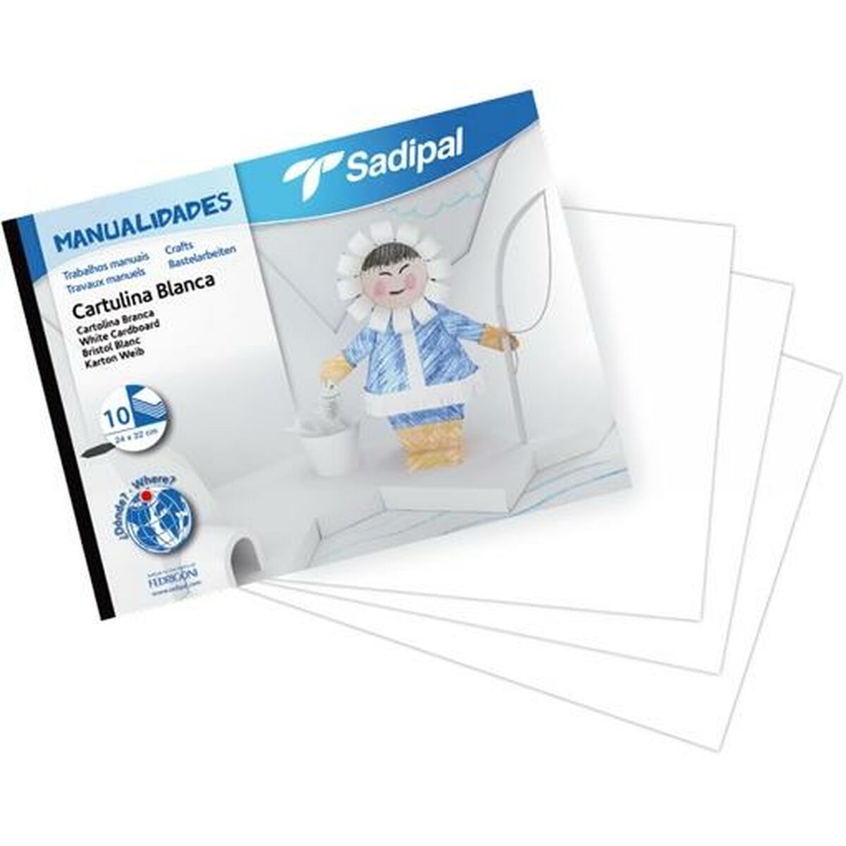 Set di Cancelleria Sadipal 10 Fogli 10 Unità 3 S8434341_1