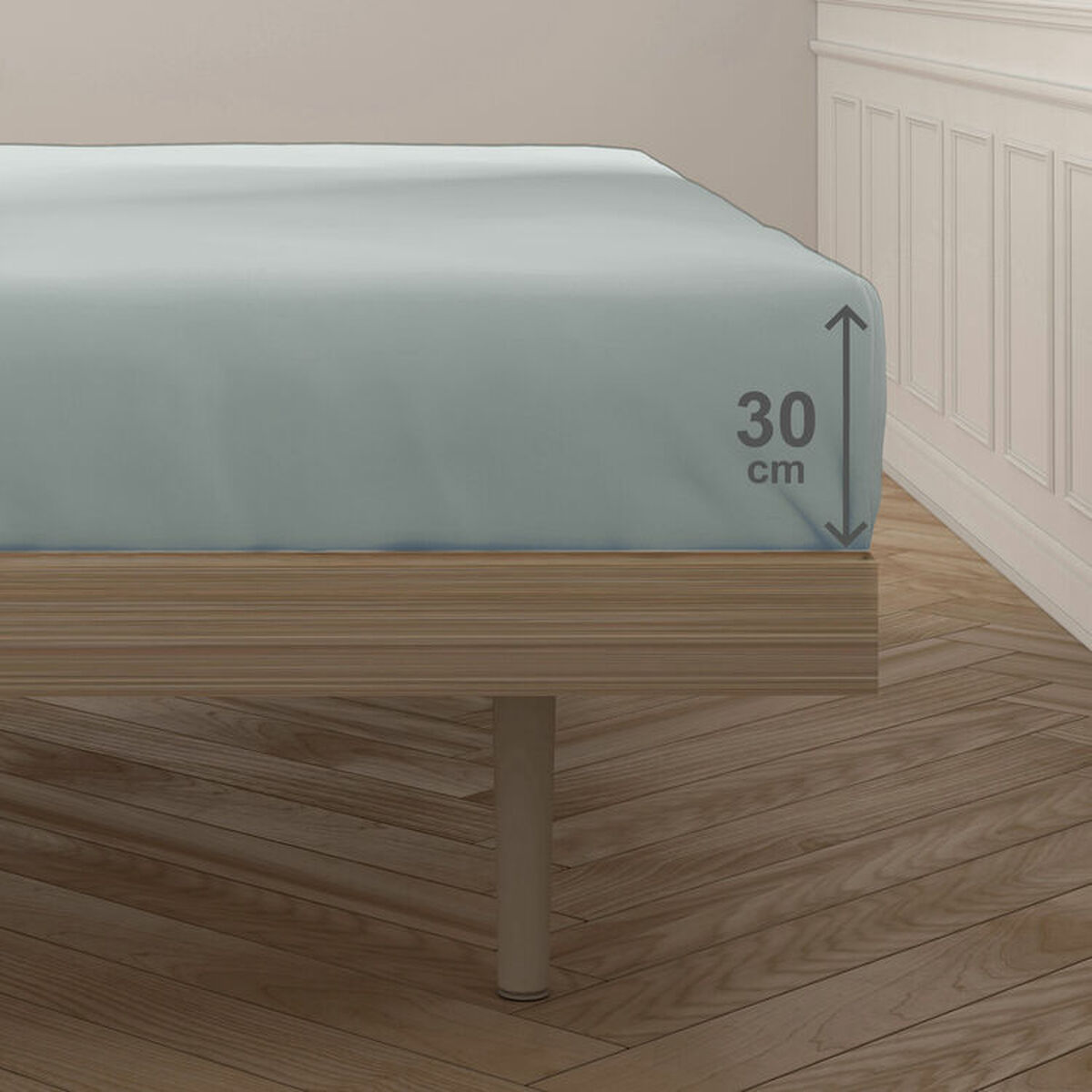 Lenzuolo con angoli aderenti Happy Home Mix Colors Grigio Matrimoniale 7 D2103612_5