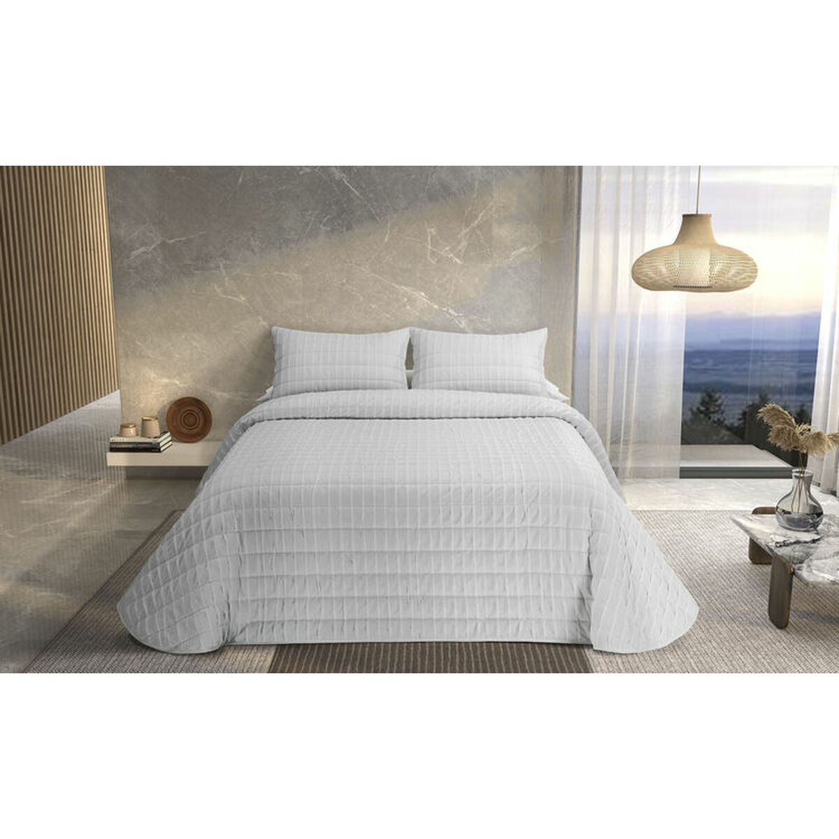 Trapunta Pierre Cardin ONDAS Bianco Osimano (3 Pezzi) 3 D2101910_1