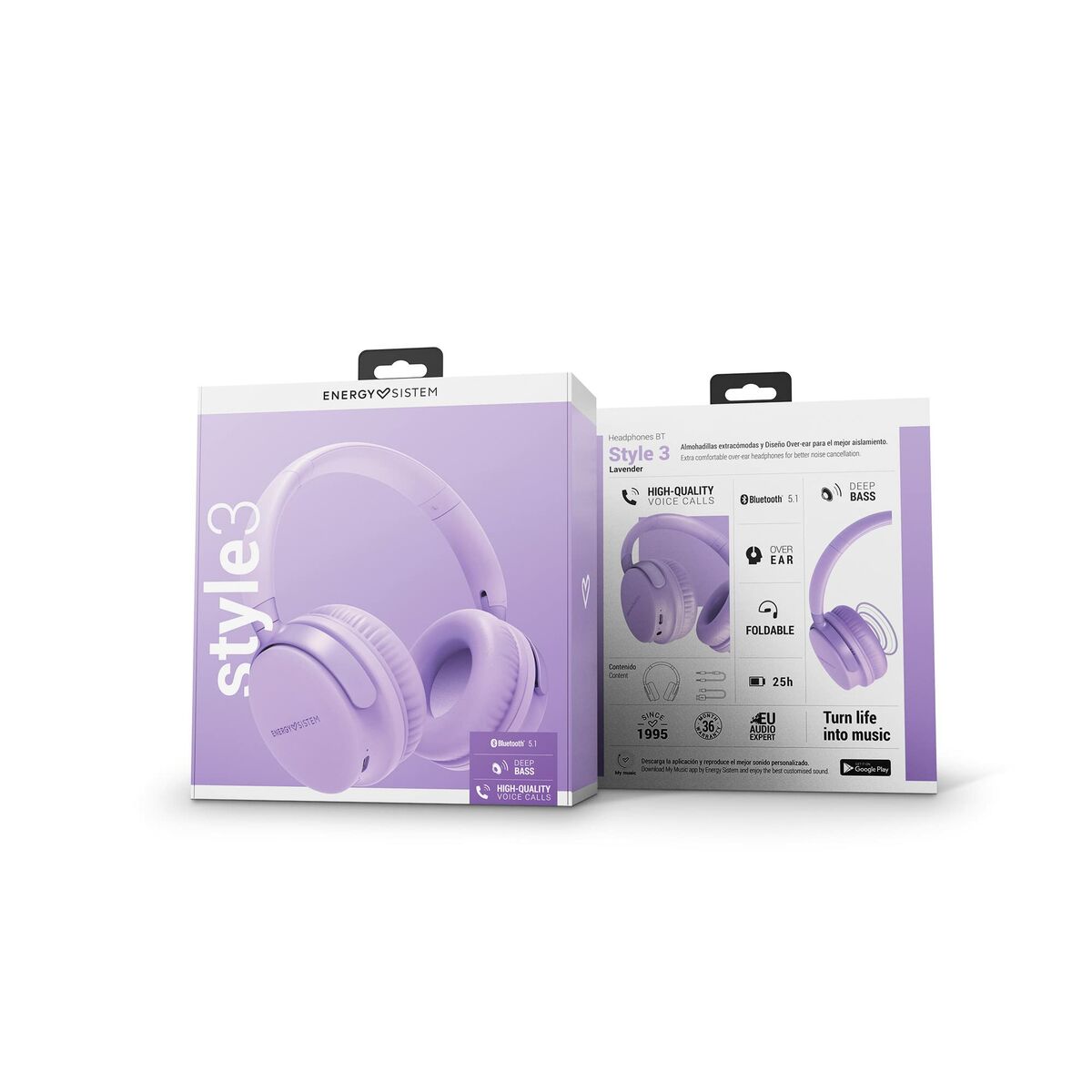 Auricolari Bluetooth Energy Sistem 453054 Lavanda 3 S7602828_1