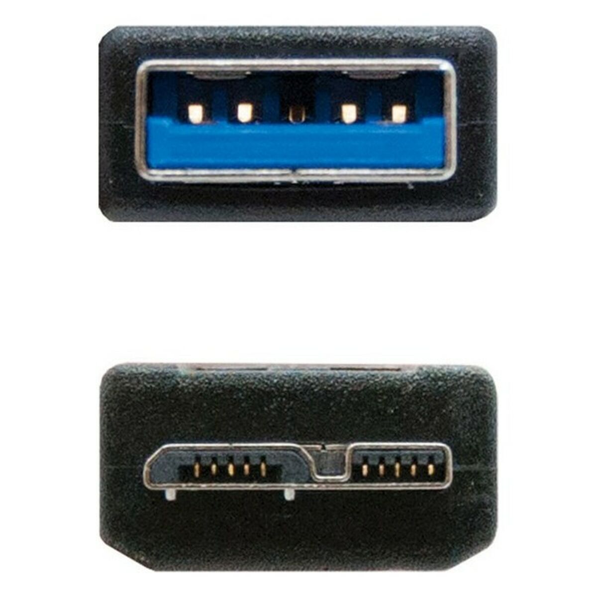 Cavo USB 3.0 A con Micro USB B NANOCABLE 10.01.110-BK 7 S0225233_5