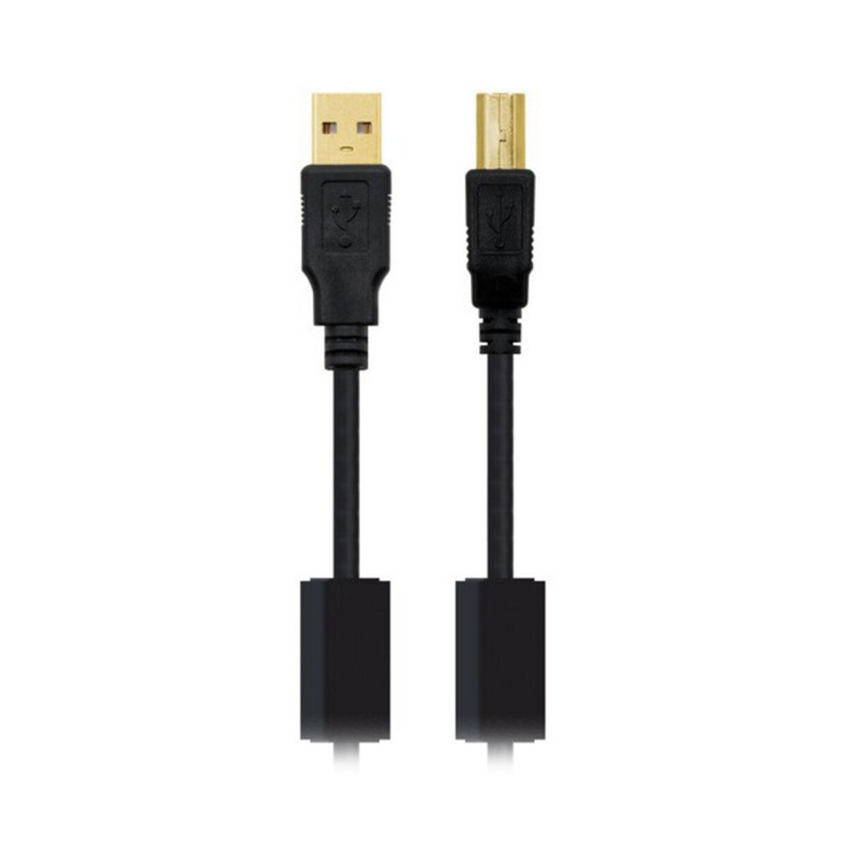 Cavo USB 2.0 A con USB B NANOCABLE 10.01.120 Nero 2 S0224382_0
