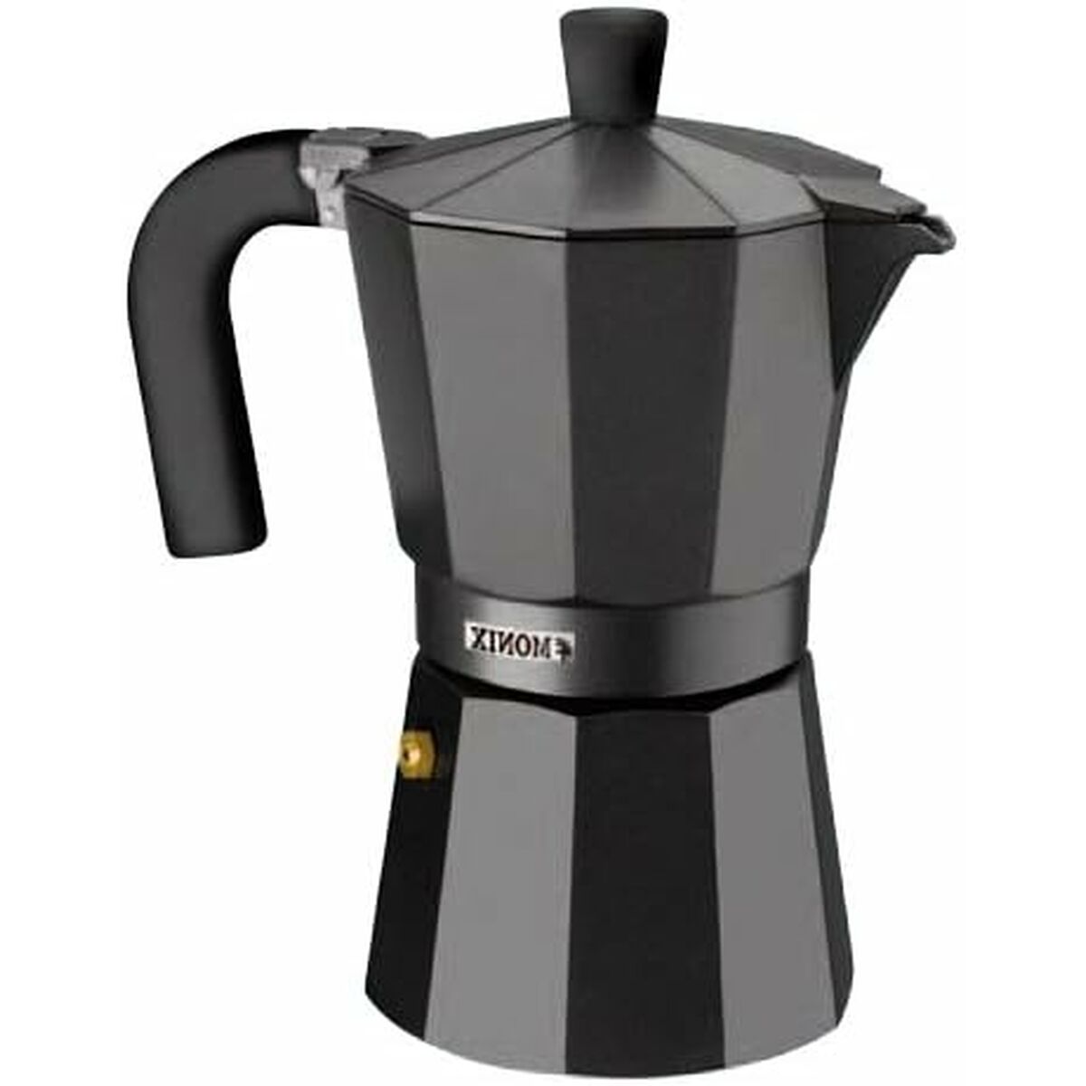 Caffettiera Italiana Monix Braisogona_M640006 Nero Alluminio 6 Tazze 3 S9904746_1