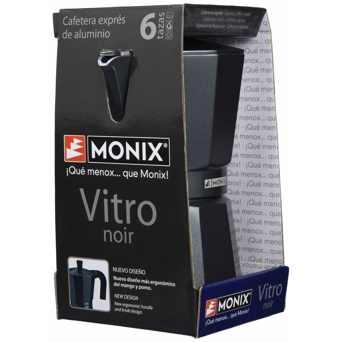 Caffettiera Italiana Monix Braisogona_M640006 Nero Alluminio 6 Tazze 4 S9904746_2