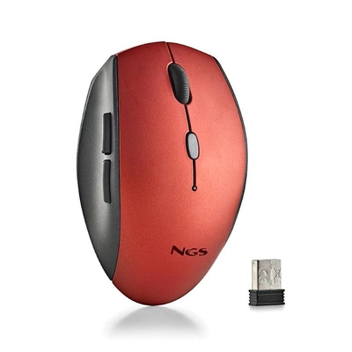 Mouse senza Fili NGS BEERED Rosso 1600 dpi 2 S9905379_0
