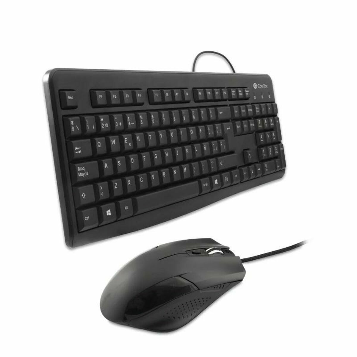 Tastiera e Mouse CoolBox COO-KTR-01U Nero Qwerty in Spagnolo QWERTY 3 S55179884_1