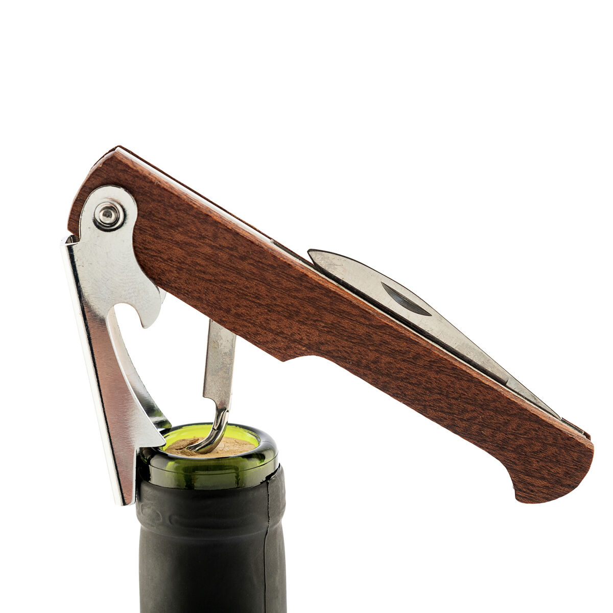 Cavatappi Koala Basic Metallo Legno di acacia 11 x 1,8 x 1,3 cm 4 S2711753_2