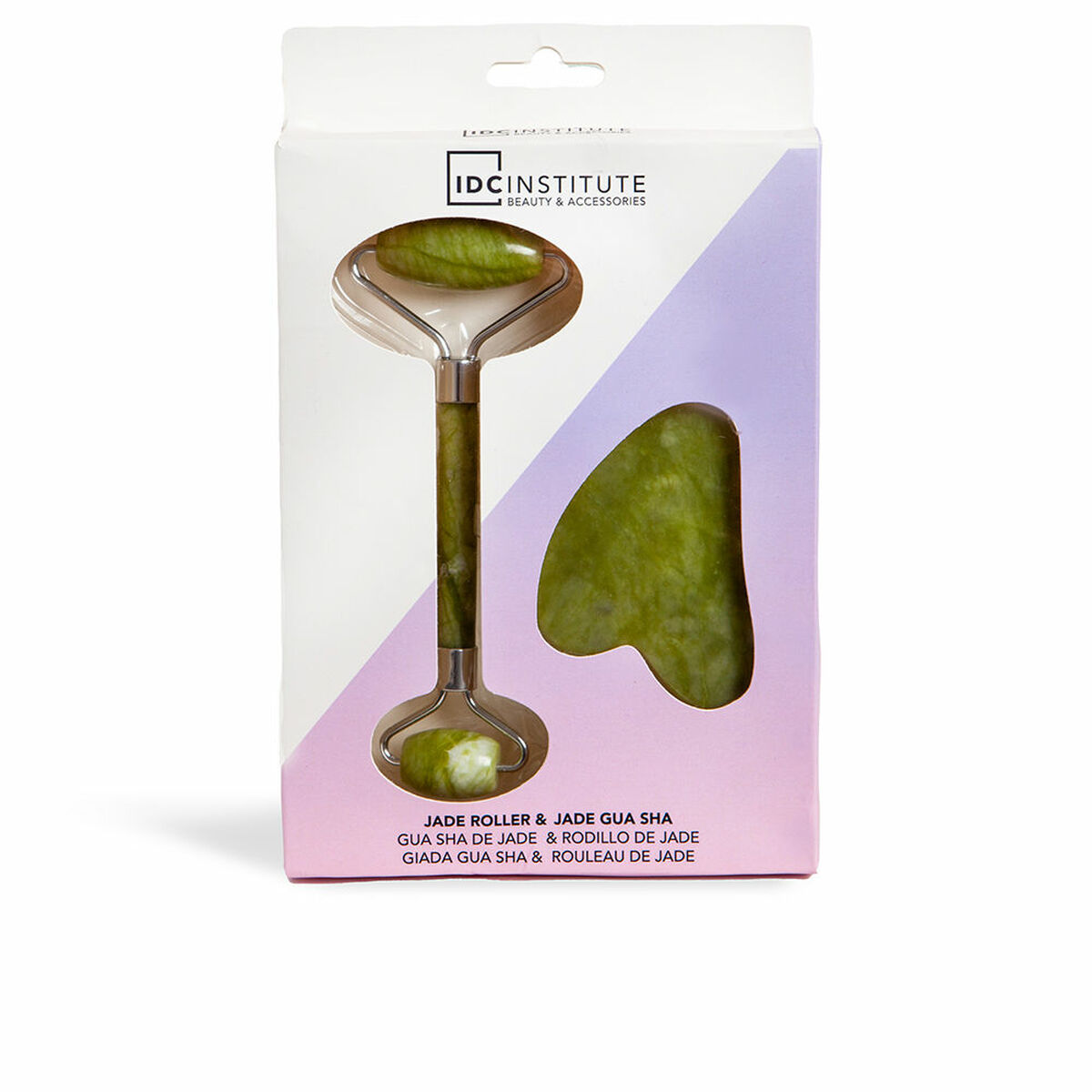 Massaggiatore Ringiovanente per il Viso ad Alta Frequenza IDC Institute JADE ROLLER 2 Pezzi 2 S05122994_0