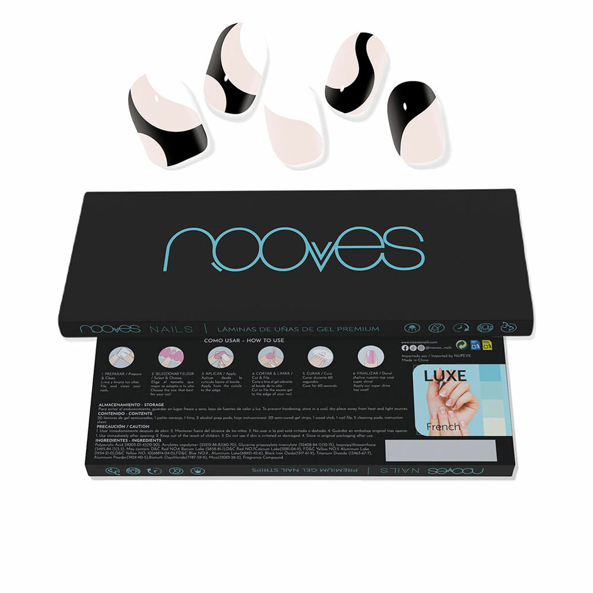 Gel Nail Foils Nooves White cow (20 Unità) 2 S05120369_0