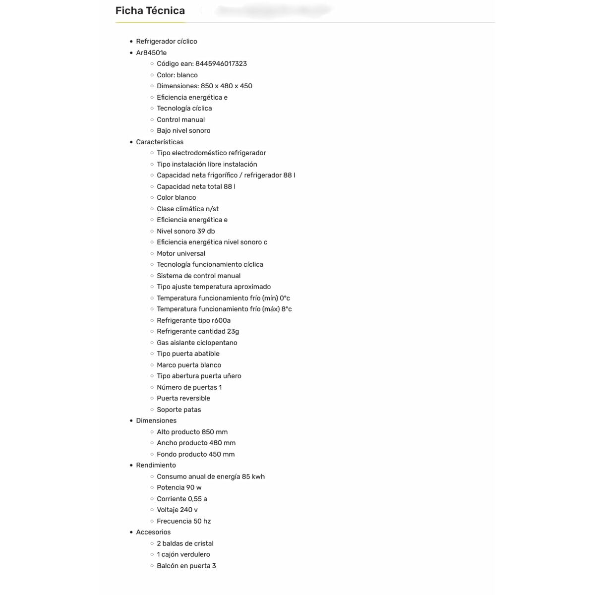 Frigorifero combinato Aspes AR84501E 85 6 S7610681_4