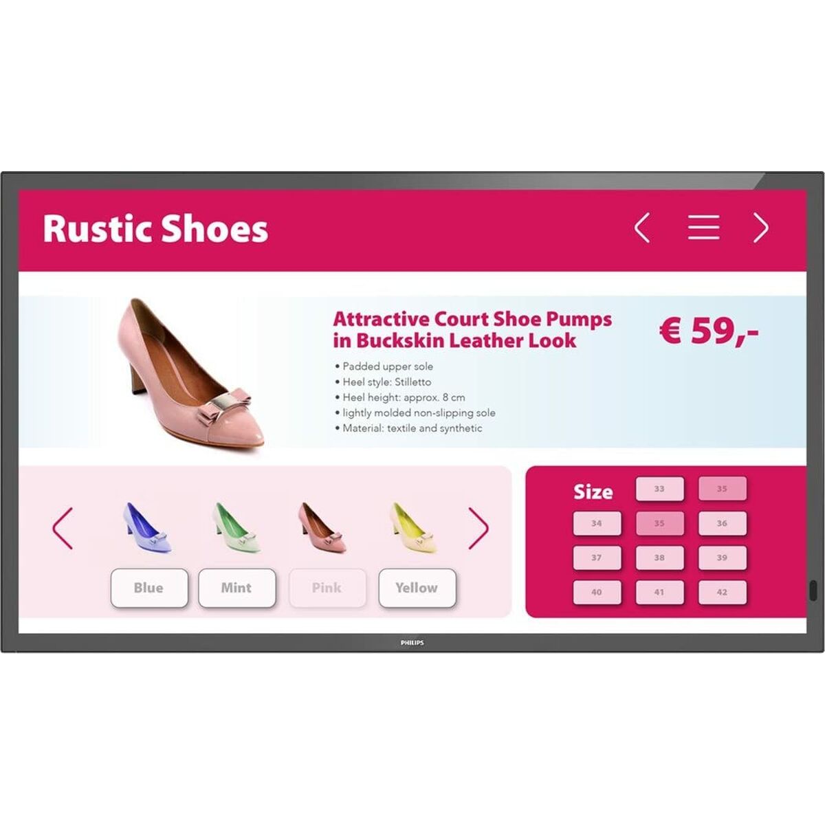 Monitor Videowall Philips 43BDL3651T/00 4K Ultra HD 43" 50-60 Hz 2 S55134374_0