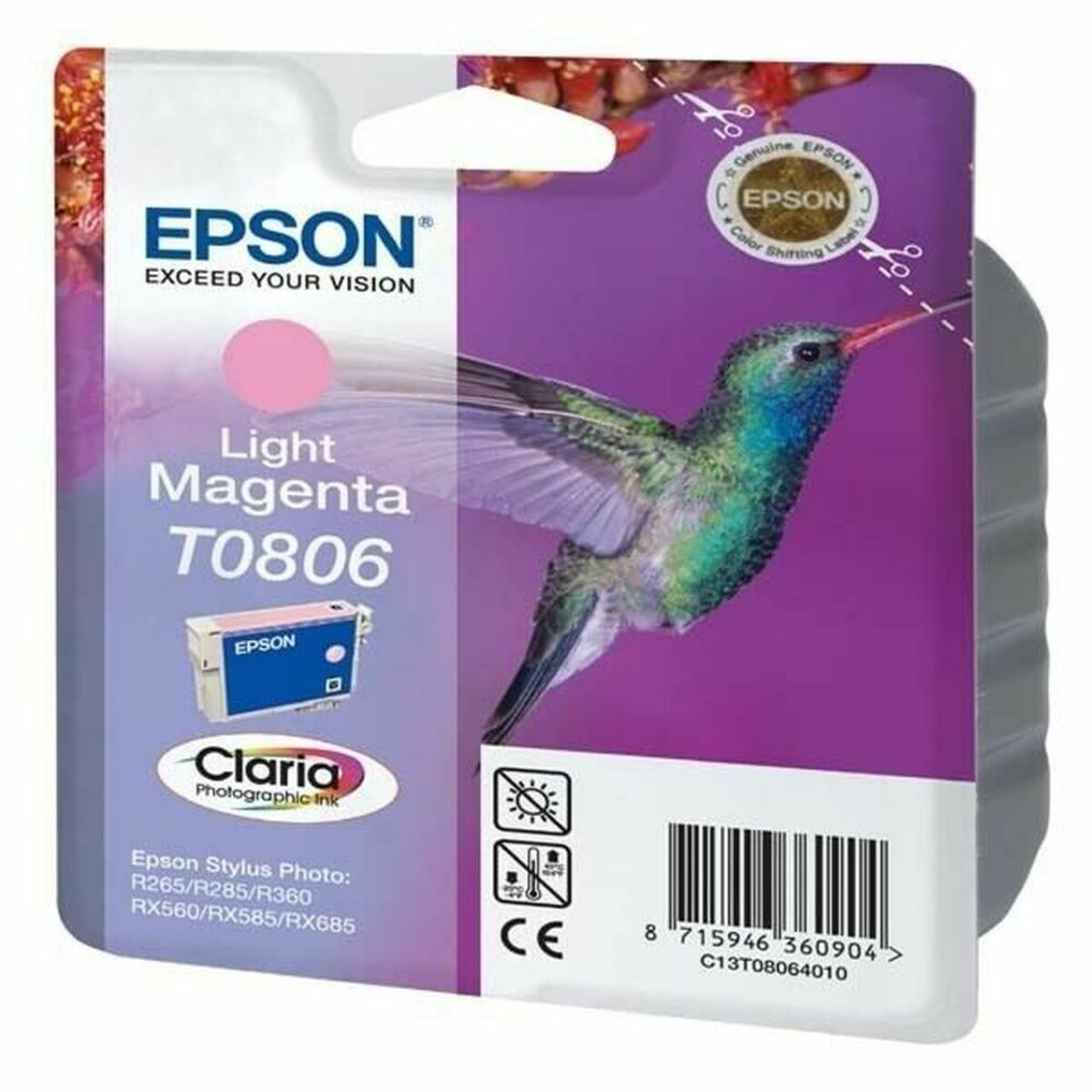 Cartuccia ad Inchiostro Originale Epson T0806 Magenta Chiaro 2 S7134288_0