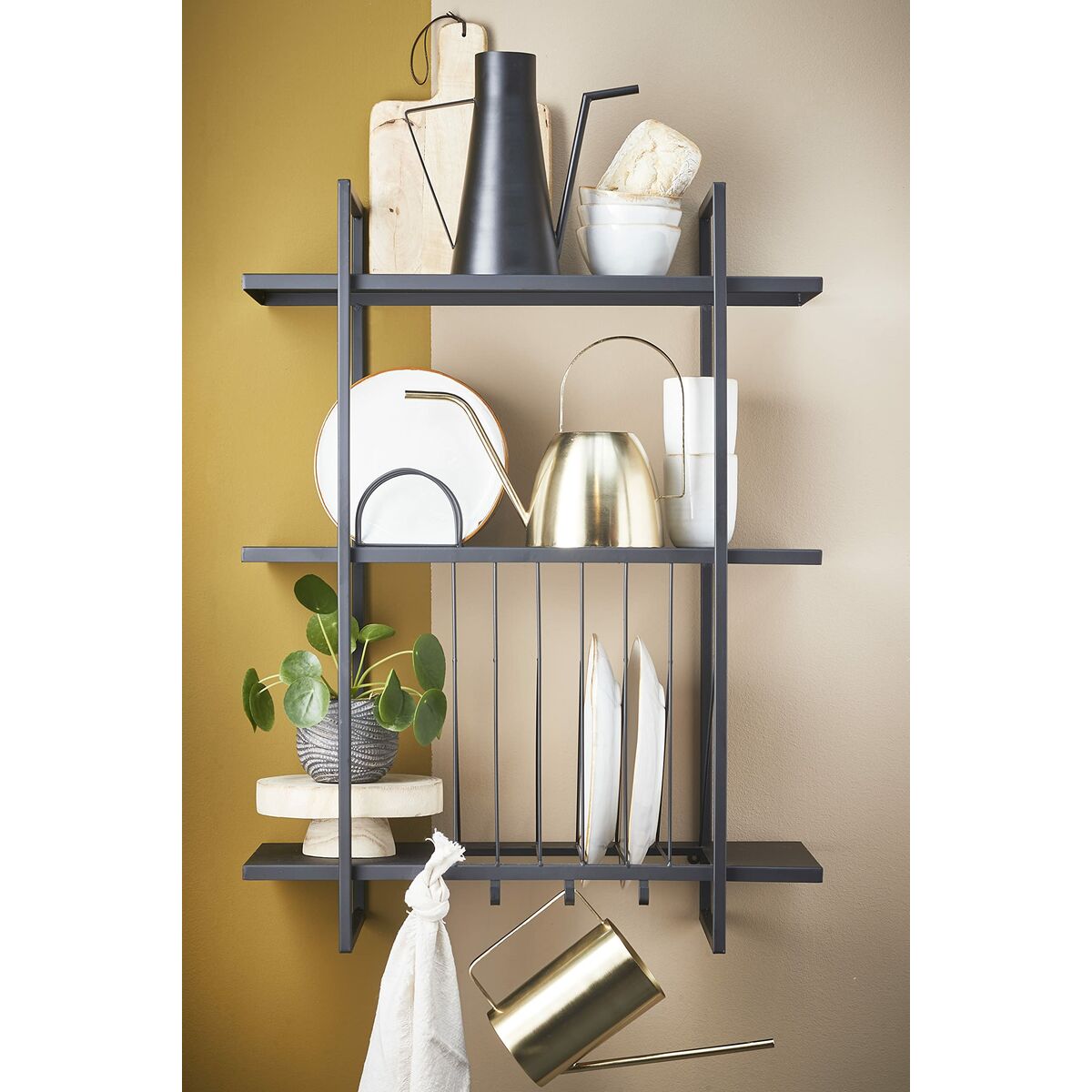 Annaffiatoio decorativo Mica Decorations Nero Multicolore 24 x 25 x 12 cm 4 S7907898_2